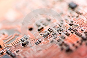 Abstract,close up of Mainboard Electronic computer background. logic board,cpu motherboard,Main board,system board,mobo