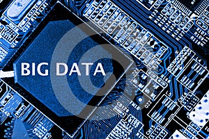 Abstract,close up of Mainboard Electronic computer background. Big data