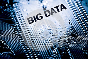 Abstract,close up of Mainboard Electronic computer background. Big data