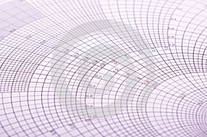 Abstract close up of Smith chart photo