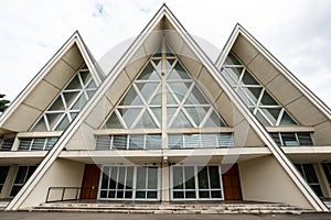 Triangles in a building photo