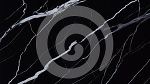 Black Marble with White Veins Texture background