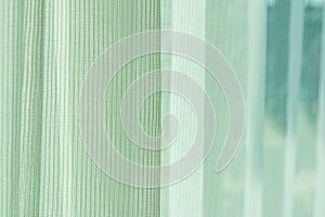 Abstract closeup light green curtain for backdrop