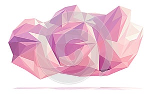 Abstract Cloud beautiful polygon modelling