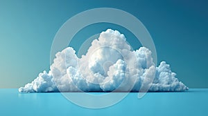 Abstract Cloud Computing Concept - Digital Network and Technology Visualization with Futuristic Graphics and Data