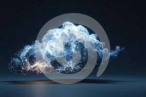 Abstract Cloud Computing Data Network Illustration Design