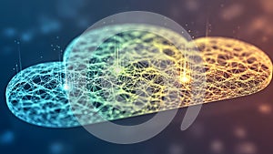 Abstract Cloud Computing Network with Data Flow