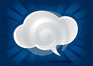 Abstract cloud shaped background