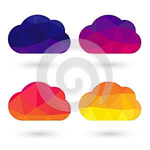 Abstract Cloud Triangle colorful Geometric