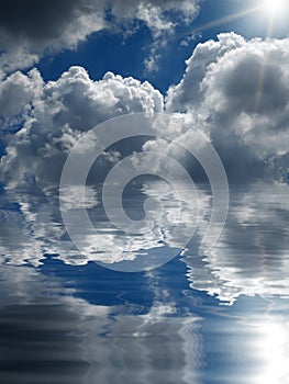 Abstract cloudscape background