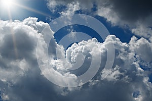 Abstract cloudscape background