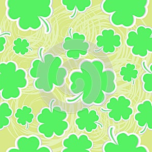 Abstract clover seamless background