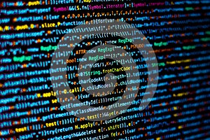 Abstract code background screen