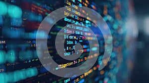 The Abstract Code Display.AI generated image