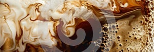 Abstract Coffee Crema Texture. Generative ai