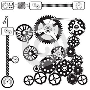 Abstract cog - gears