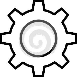 Abstract Cog Settings Icon illustration