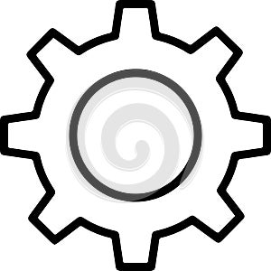 Abstract Cog Settings Icon illustration photo