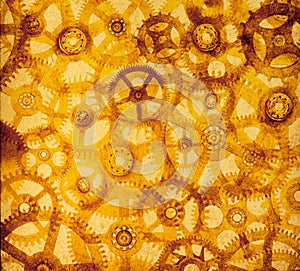 Abstract Cogs Background