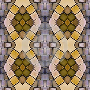 abstract collage design from an image of marble pieces in brown colors, background and texture