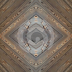 abstract collage design of an image of wood strips in brown colors, background and texture