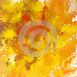 Abstract color art background with multicolored smudges and splashes of paint. Colorful texture. Bright autumn colors