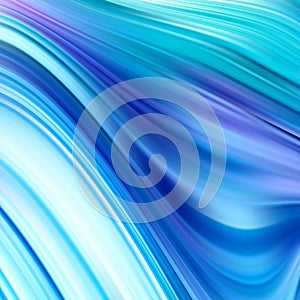 Abstract Color Background. Blue Wavy Fluid Shapes. Vector Illustration for Your Creative Design. Beautiful Interweaving photo