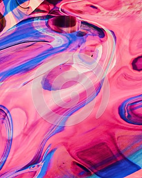 Abstract color background of curved glass texture