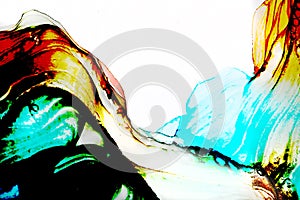 Abstract color background with graphic elaboration