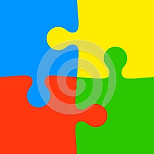 Abstract color Background icon Illustration jigsaw puzzle