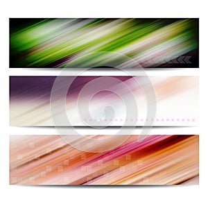 Abstract color banner set photo