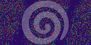 Abstract color binary data on blue. Software programming code background. Digital data technology concept. Vector illustration