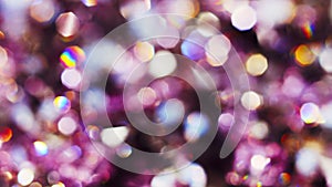 Abstract color bokeh circles background in violet tones