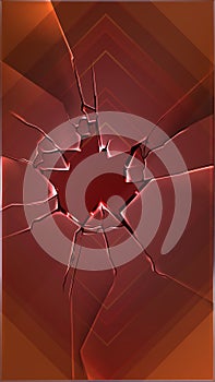 Abstract color broken glass mobile wallpaper_039