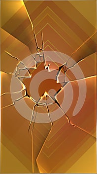 Abstract color broken glass mobile wallpaper_044