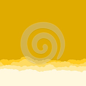 Abstract Color Clouds Sky Generative Art background illustration