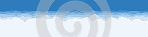 Abstract Color Clouds Sky Generative Art background illustration