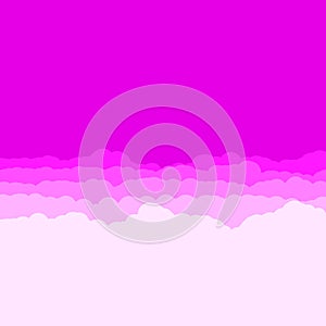 Abstract Color Clouds Sky Generative Art background illustration