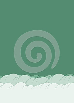 Abstract Color Clouds Sky Generative Art background illustration