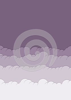 Abstract Color Clouds Sky Generative Art background illustration