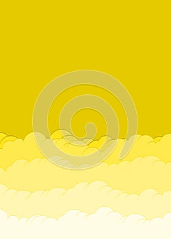 Abstract Color Clouds Sky Generative Art background illustration