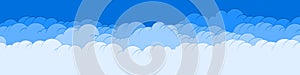 Abstract Color Clouds Sky Generative Art background illustration