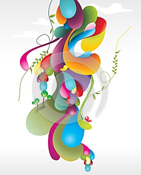 Abstract color illustration