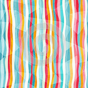 Abstract color lines seamless pattern with paper e photo