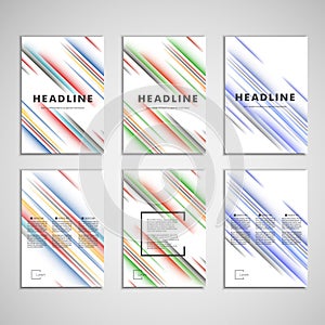 Abstract color lines to design covers, books, magazines, posters