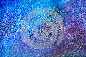 Abstract color painting on concrete block background