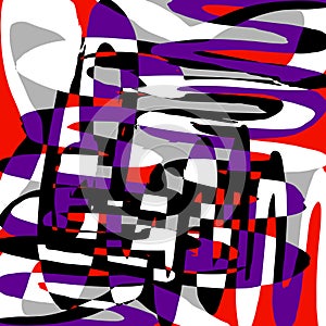 Abstract color pattern in graffiti style Quality illustration for your design photo