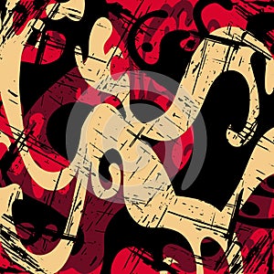 Abstract color pattern in graffiti style Quality illustration for your design photo