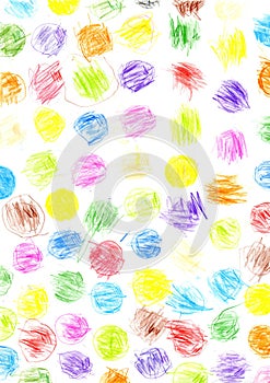 Abstract color pencil scribbles background