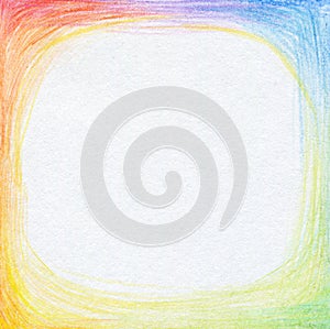 Abstract color pencil scribbles background.